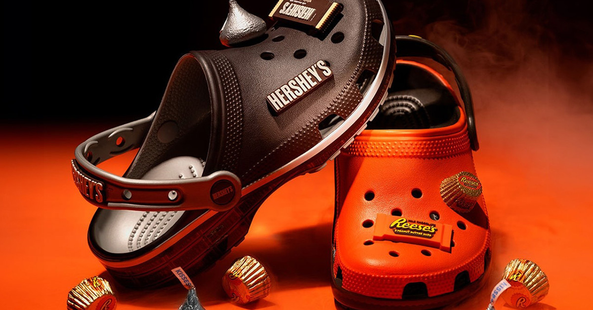 Hershey und Crocs vereinen Schokolade und Schuhe